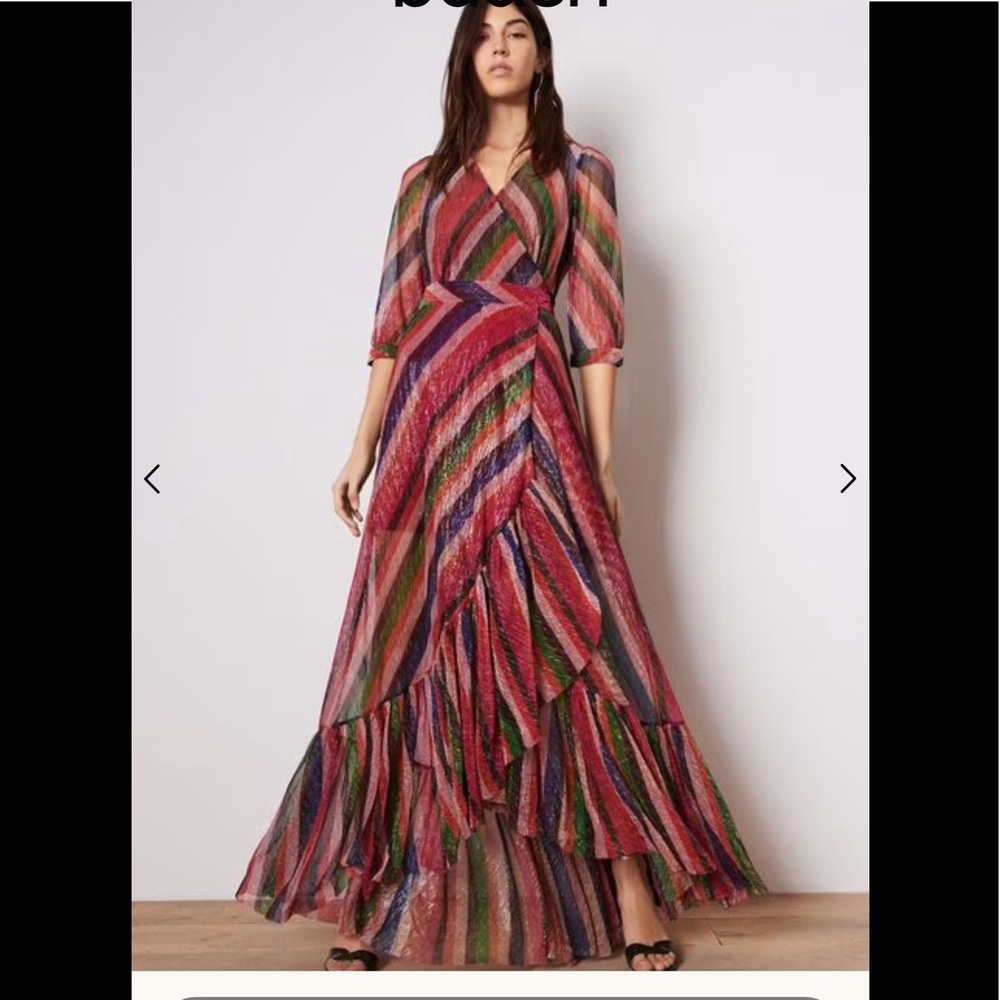 BA&SH MADISON LONG ASYMMETRICAL DRESS